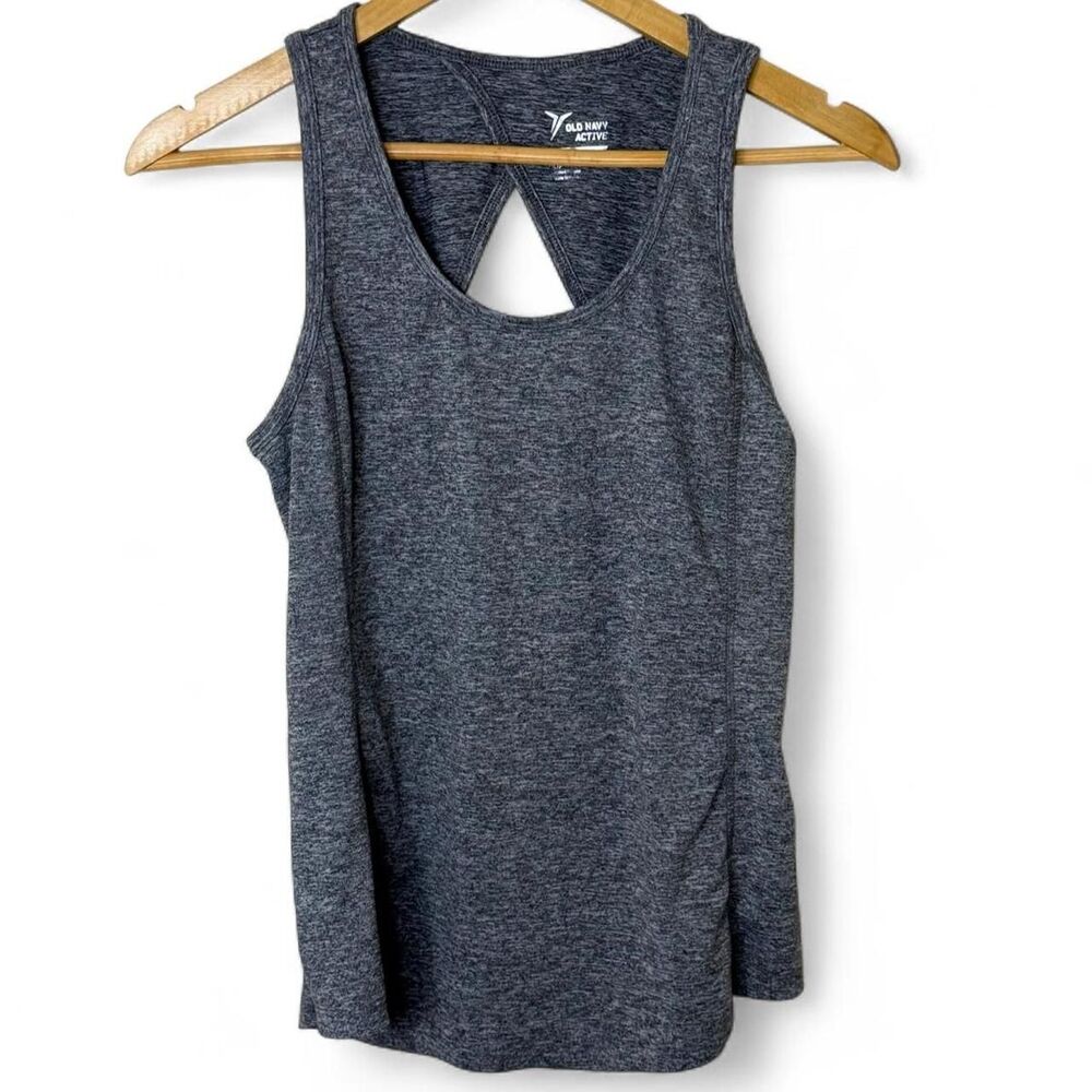 Old Navy Gray heathered polyester & spandex tank top S